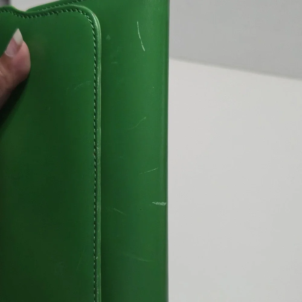 Hobo The Original Green Leather Convertible Crossbody Shoulder Bag Clutch